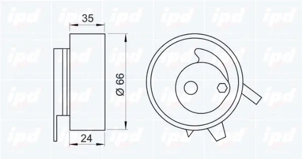 Tensioner Pulley, timing belt