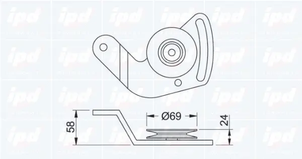Tensioner Pulley, V-belt