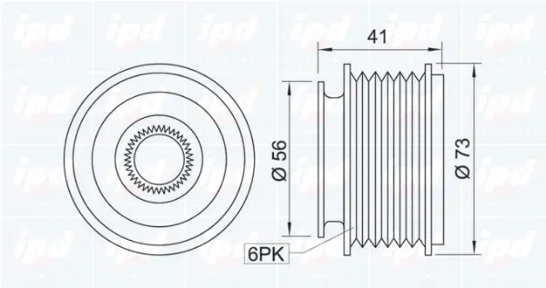 Alternator Freewheel Clutch