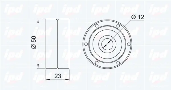 Deflection/Guide Pulley, timing belt