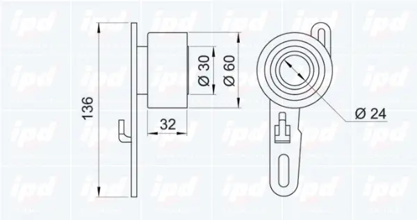 Tensioner Pulley, timing belt