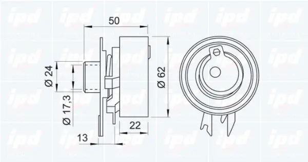 Tensioner Pulley, timing belt