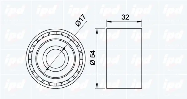 Deflection/Guide Pulley, timing belt