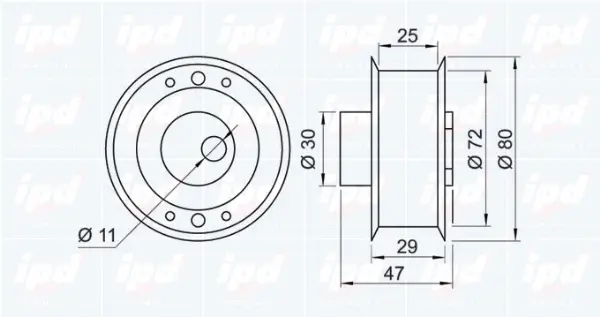 Tensioner Pulley, timing belt
