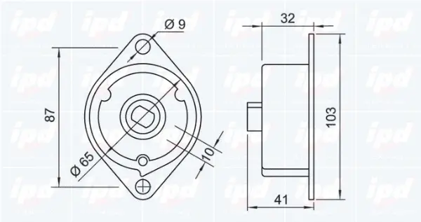 Belt Tensioner, V-ribbed belt (15-3481)