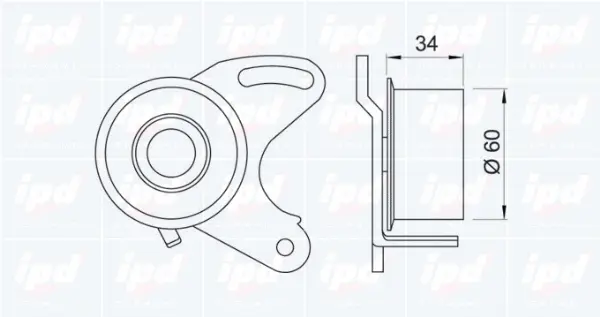Tensioner Pulley, timing belt
