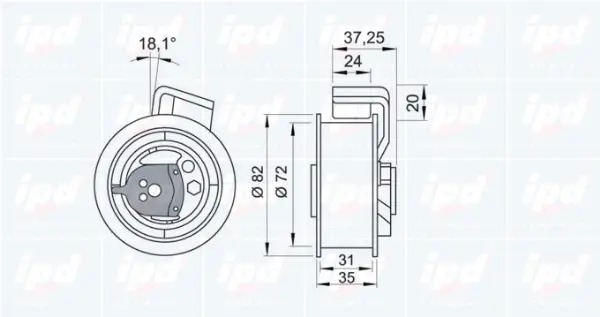 Tensioner Pulley, timing belt