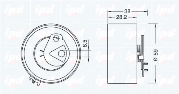 Tensioner Pulley, timing belt