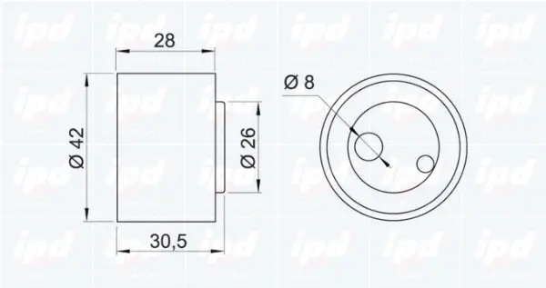 Tensioner Pulley, timing belt