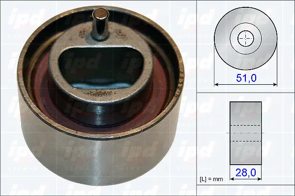 Tensioner Pulley, timing belt (15-3819)