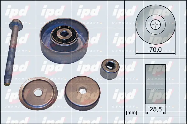 Deflection/Guide Pulley, V-ribbed belt (15-4085)