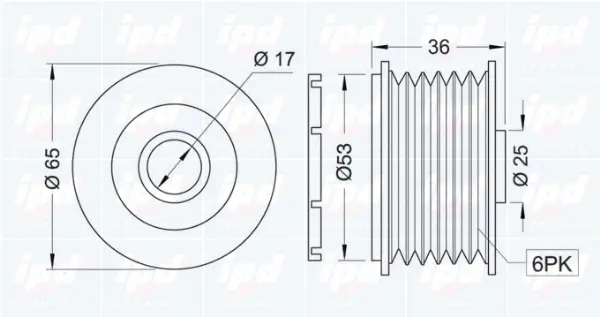 Alternator Freewheel Clutch