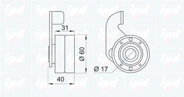 Tensioner Pulley, timing belt
