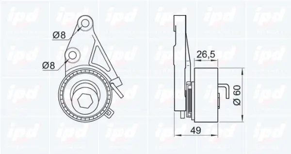 Tensioner Pulley, timing belt