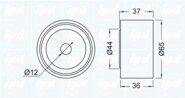 Deflection/Guide Pulley, timing belt