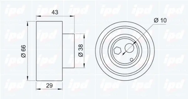 Tensioner Pulley, timing belt
