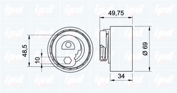 Tensioner Pulley, timing belt