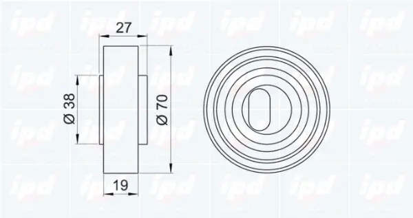 Tensioner Pulley, timing belt