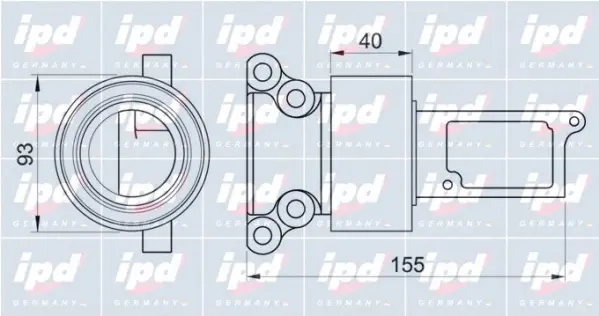 Deflection/Guide Pulley, timing belt