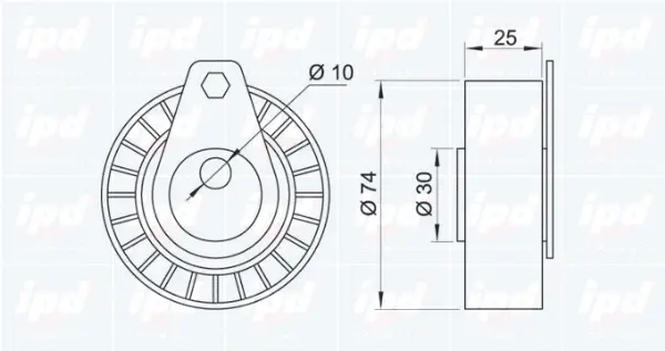 Tensioner Pulley, timing belt