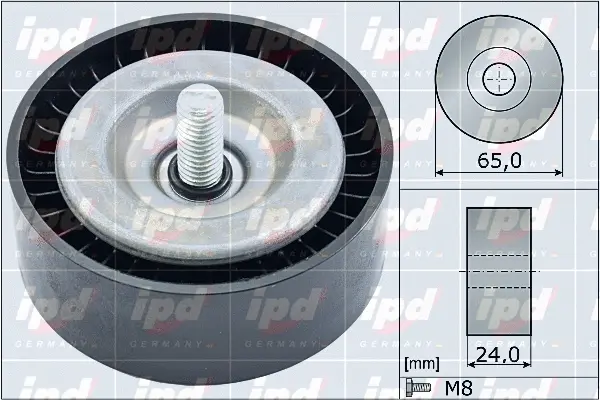 Deflection/Guide Pulley, V-ribbed belt (15-4032)
