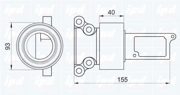 Deflection/Guide Pulley, timing belt (15-0975)