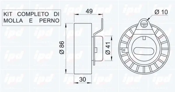 Tensioner Pulley, timing belt