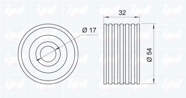 Deflection/Guide Pulley, timing belt