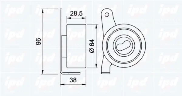 Tensioner Pulley, timing belt