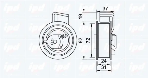 Tensioner Pulley, timing belt