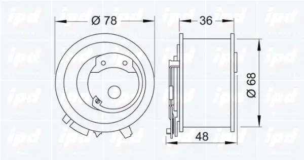 Tensioner Pulley, timing belt