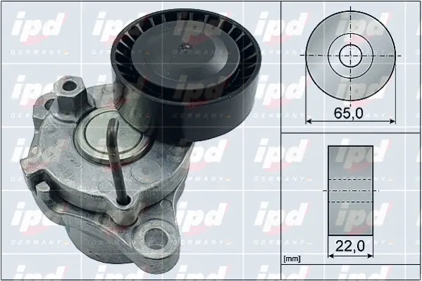 Belt Tensioner, V-ribbed belt (15-4142)