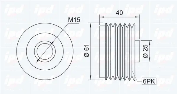 Alternator Freewheel Clutch