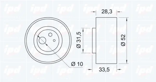 Tensioner Pulley, timing belt