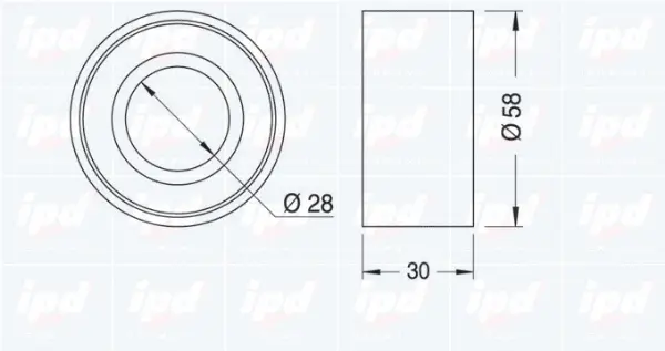 Tensioner Pulley, timing belt