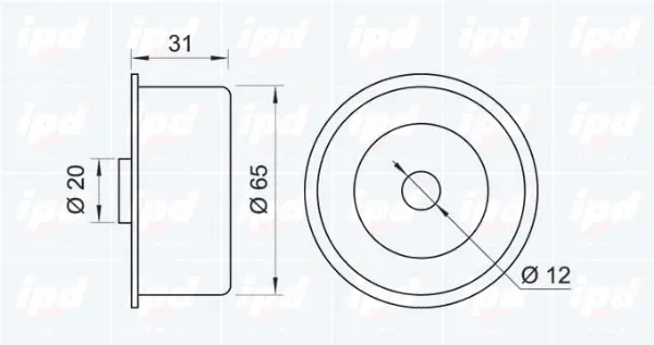 Deflection/Guide Pulley, timing belt