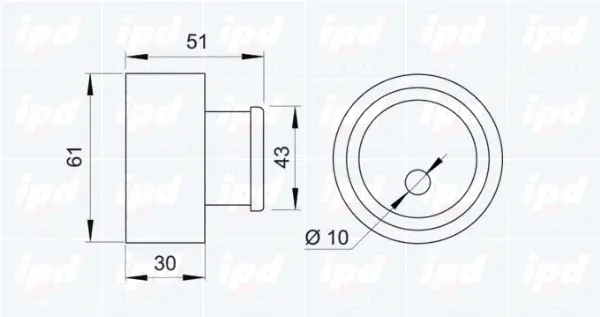 Tensioner Pulley, timing belt