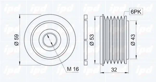 Alternator Freewheel Clutch