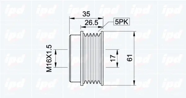Alternator Freewheel Clutch
