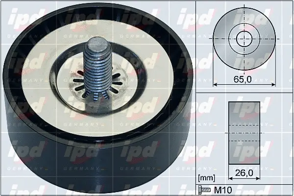 Deflection/Guide Pulley, V-ribbed belt (15-3934)