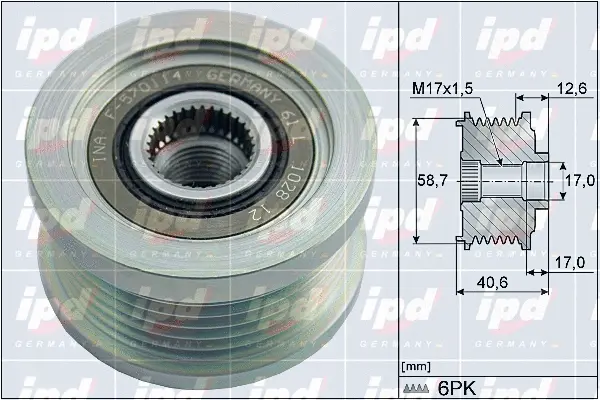 Alternator Freewheel Clutch (15-4160)