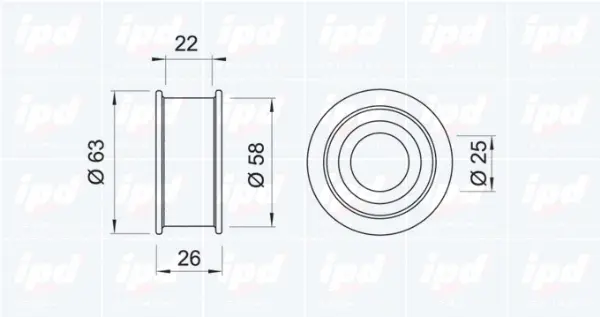 Tensioner Pulley, timing belt