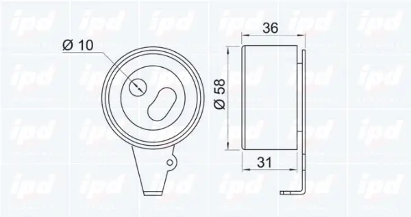 Tensioner Pulley, timing belt