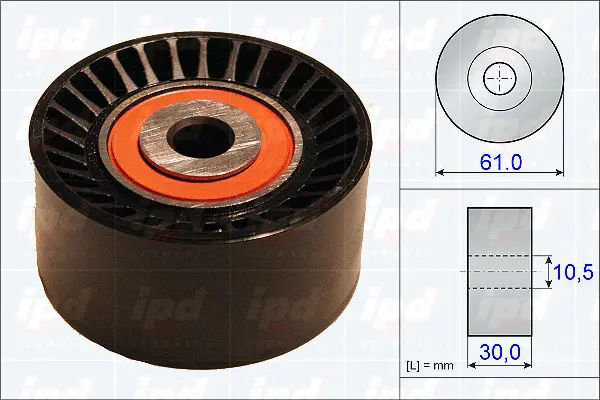 Deflection/Guide Pulley, timing belt (15-3827)