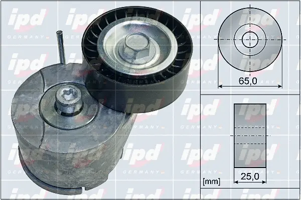 Belt Tensioner, V-ribbed belt (15-4119)