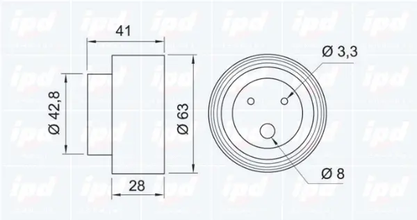 Tensioner Pulley, timing belt