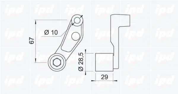 Deflection/Guide Pulley, timing belt