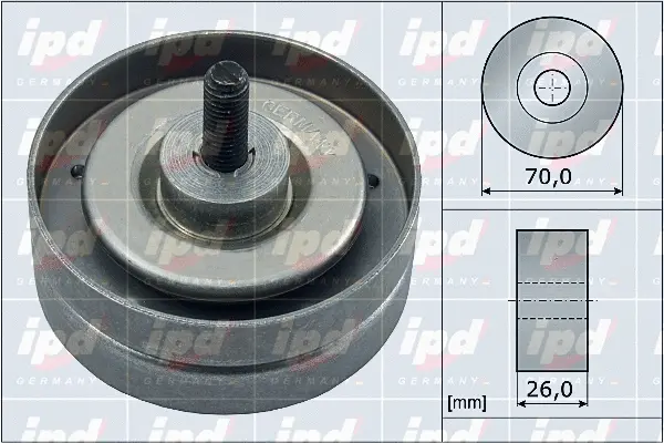 Deflection/Guide Pulley, V-ribbed belt (15-4061)