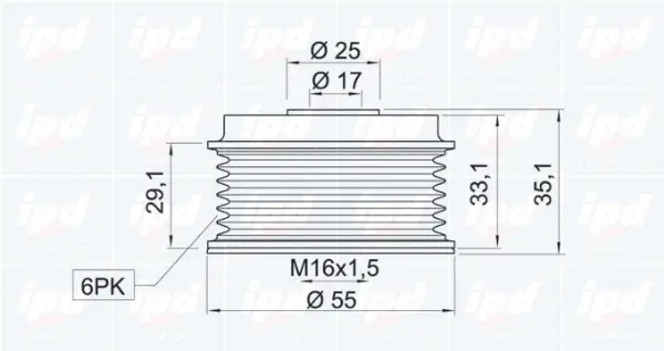 Alternator Freewheel Clutch