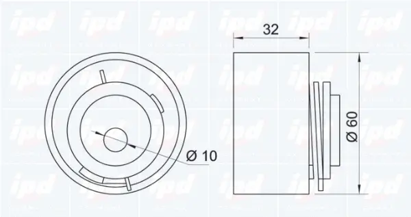 Tensioner Pulley, timing belt